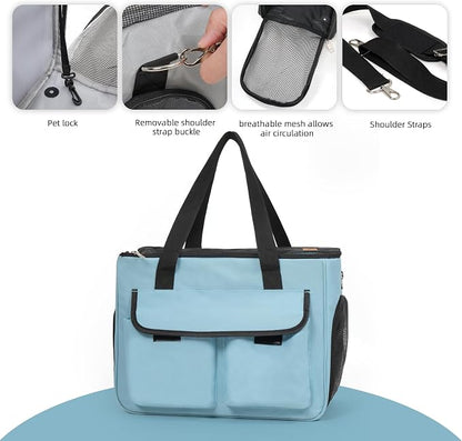 Cat & Dog Carrier for Pets Up to 15 Lbs, Airline Approved Soft-Sided - Image 6