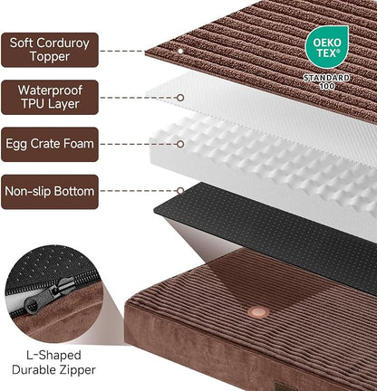 OhGeni Orthopedic Waterproof Top Surface & Machine Washable Dog Bed - Image 4