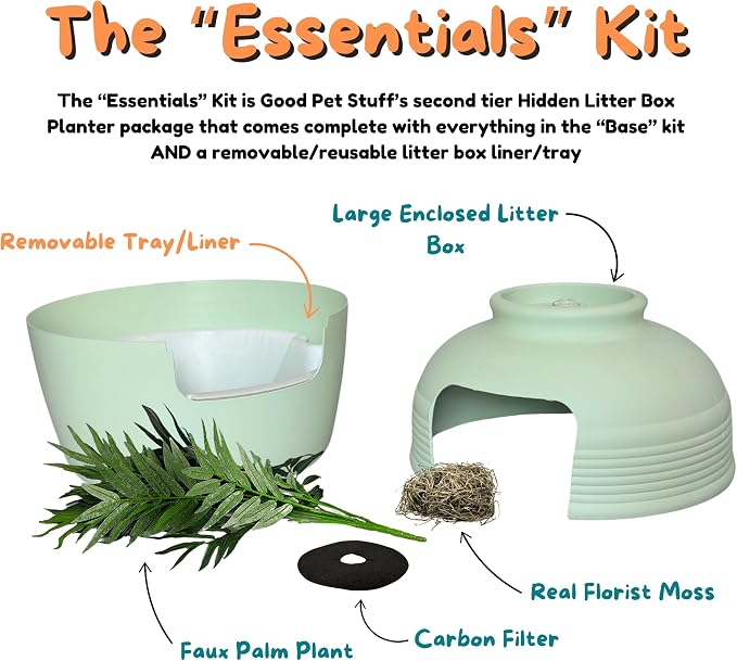 Good Pet Stuff Hidden Litter Box Planter, Decorative Cat Litter Enclosure - Image 5