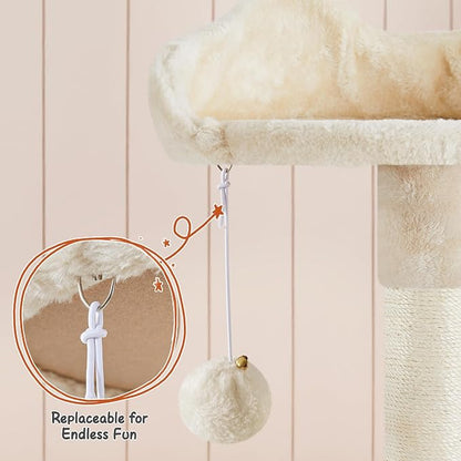 Yaheetech 76.5in Multi-Level Large Cat Tree, Big Cat Tower - Image 5