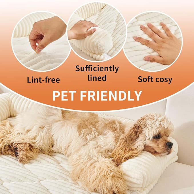 HAOMAIJIA Dog Couch Bed for Medium Dogs, Non Slip Pet Couch Covers for Sofa - Image 5