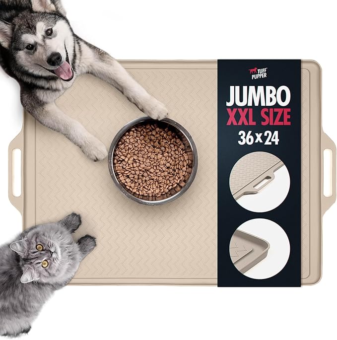 Tuff Pupper 36x24 XXL Dog Feeding Mat by TuffPupper