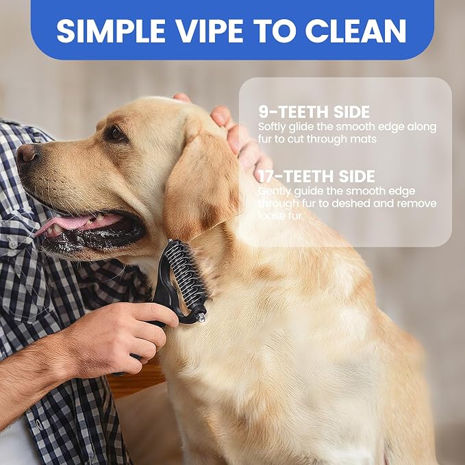 Double-Sided Pet Grooming Rake - Image 4