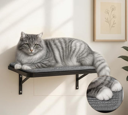 Cat Wall Shelves Set of 2, Wall-Mounted Space-Saving Climbing Shelf, Window - Image 2