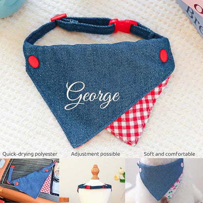 Custom Embroidered Dog Bandana Personalized - Image 3