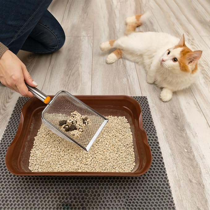 Cat Litter Scoop Stainless Steel Mesh Scooper - Image 7