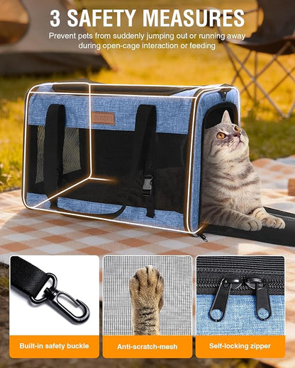 PETUX Large Pet Carrier for Large Cats ＆ Small Dogs - Image 4