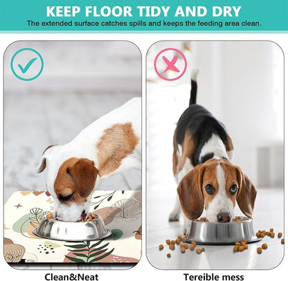 Pet Feeding Mat for Floors Waterproof Dog Mat for Food and Water Absorbent - Image 5