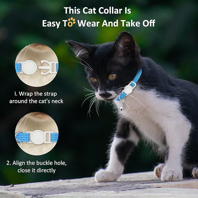5 Pack Reflective-Breakaway Cat Collars - Image 6