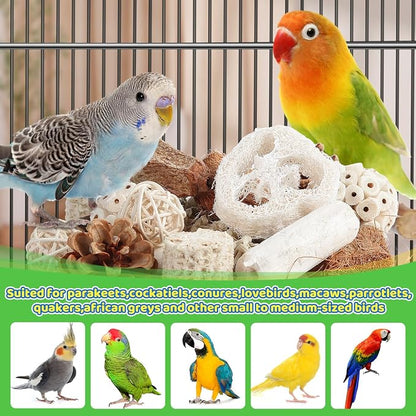 Kyouki Bird Toys Parrot Toys Natural Bird Foraging Box Foot - Image 3
