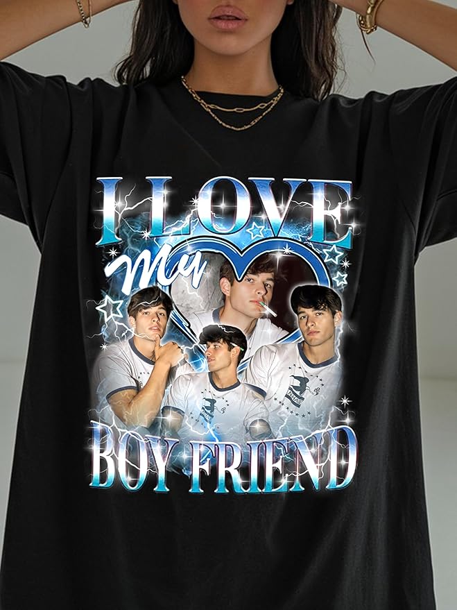 Custom Bootleg Rap Tee, Personalized Girlfriend Vintage Graphic T-Shirt - Image 3