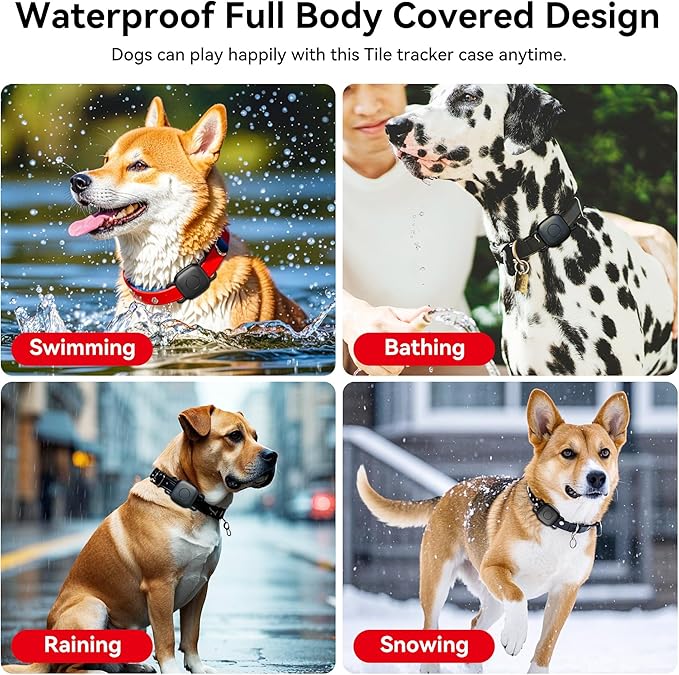 DDJ 2-Pack Dog Collar Holder for Tile Life360 Mate 2022 Tracker, Waterproof - Image 4