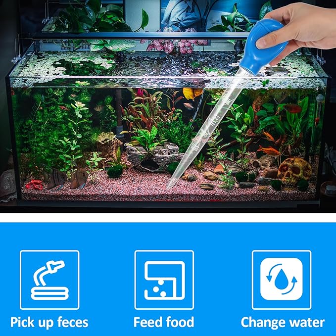 Aquarium Cleaning Dropper, 30ml Aquarium Clean Pipette Dropper, Manual Fish - Image 2