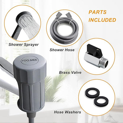 Pets Shower Attachment, Quick Connect on Tub Spout w/Front Diverter, Portable - Image 6