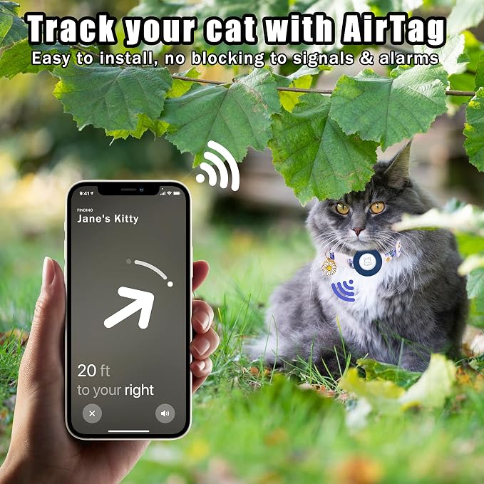 Airtag Cat Collar, JXFUKAL Kitten Collar Breakaway - Image 4