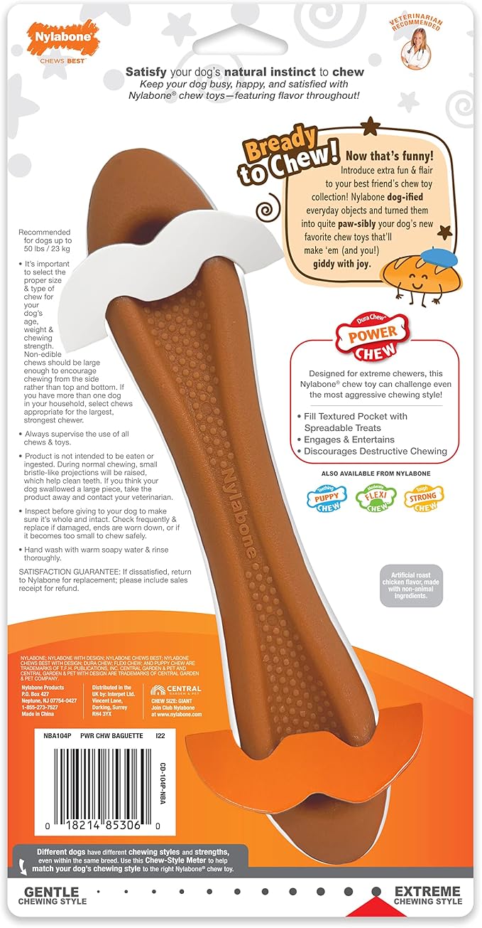 Nylabone Baguette Power Chew Toy - Image 11