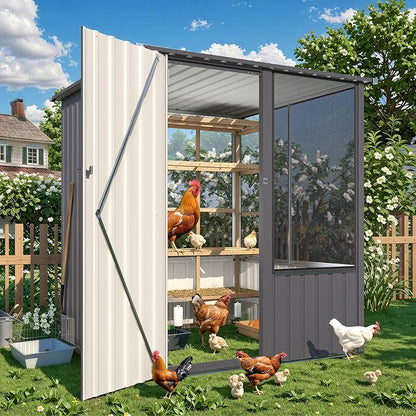 AECOJOY 5 x 5 FT Outdoor Large Bird Cage, Parrot Cage - Image 6