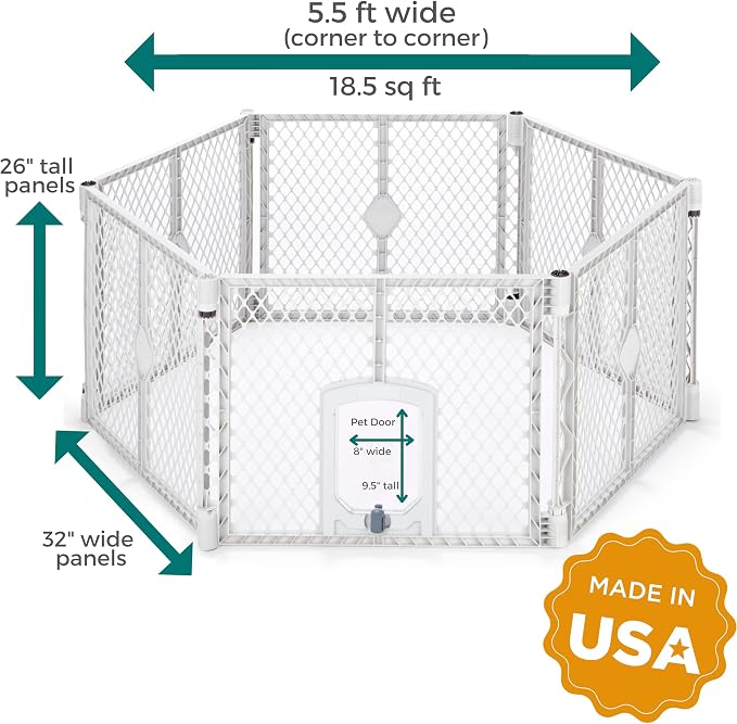MyPet Petyard Passage: 5.5 Ft. Wide Customizable Folding Dog Playpen - Image 8