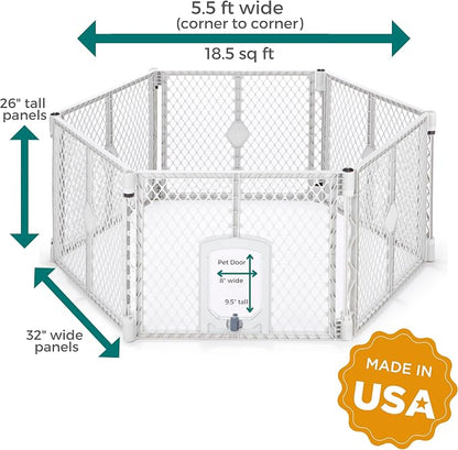 MyPet Petyard Passage: 5.5 Ft. Wide Customizable Folding Dog Playpen - Image 8