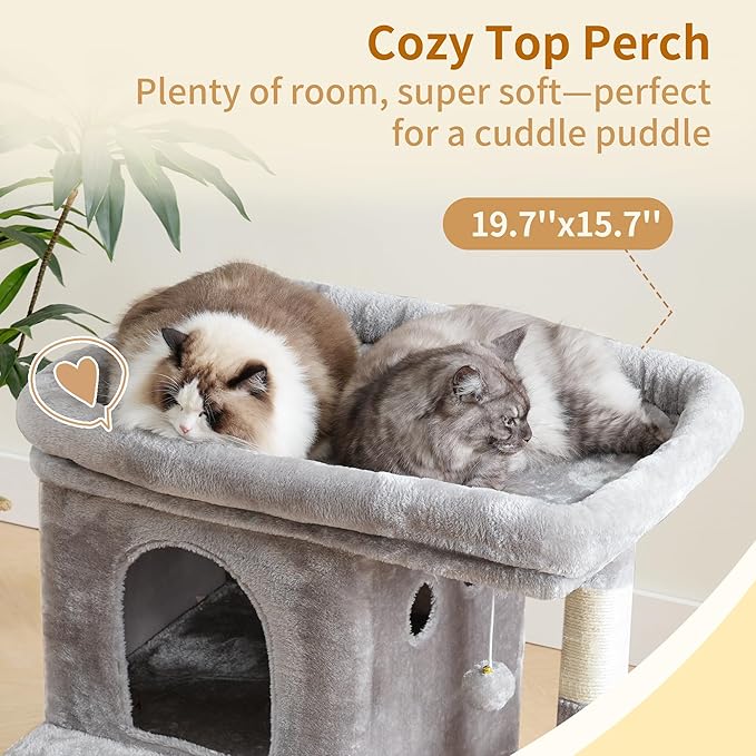 Heybly Cat Tree, 25.6-inch Cat Tower - Image 7