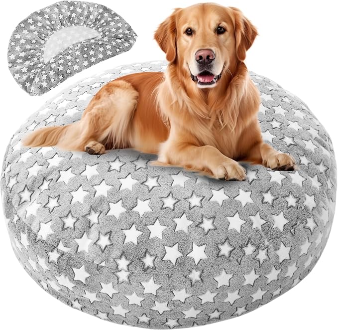 Youyole Large Washable Round Dog Bed Cover Replacement Waterproof 45 x 45 x 11 by Ajaredlulu