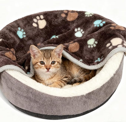 12 Pcs Small Dog Blanket Fleece Puppy Blankets Washable Pet Blankets - Image 4