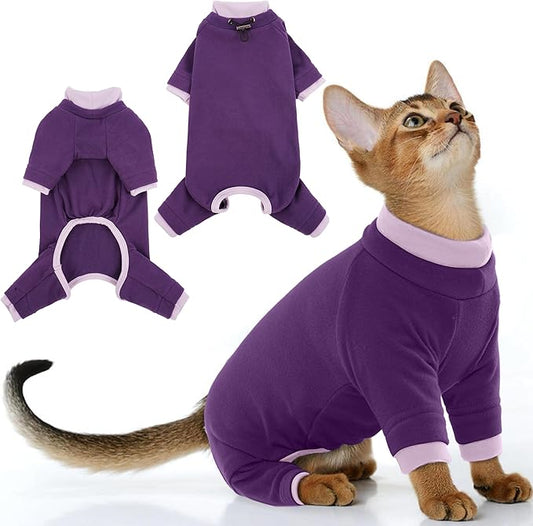 PUMYPOREITY Cat Recovery Suit, Stops Wound Licking After Surgery, Sticky Hair by PUMYPOREITY