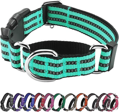 Hikiko Martingale Dog Collars Reflective Nylon Dog Collar by Hikiko