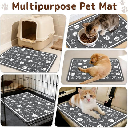 Dog Food Mat for Bowls, Absorbent Quick Dry Dog Cat Mats for Food and Water - Image 6