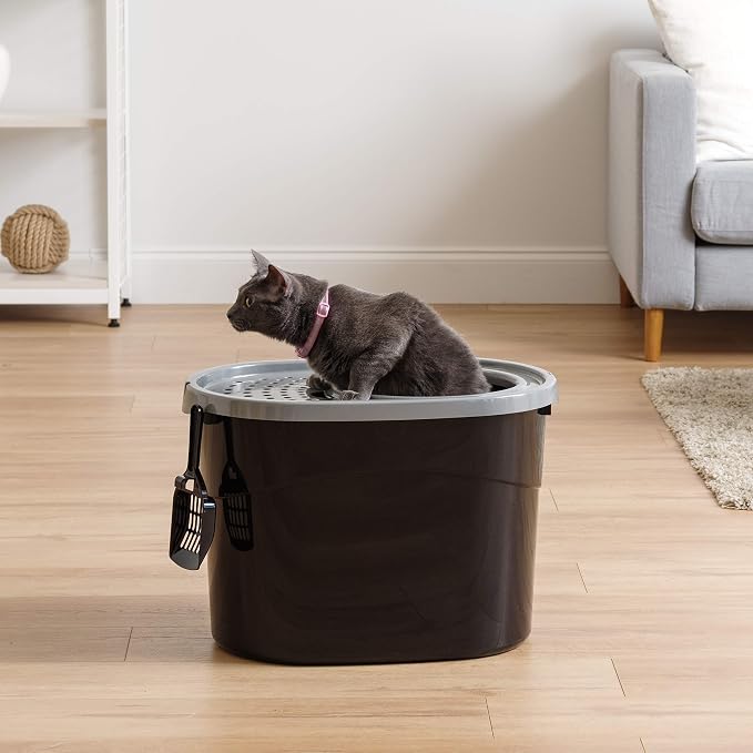 IRIS USA Top Entry Cat Litter Box, Large Enclosed - Image 10