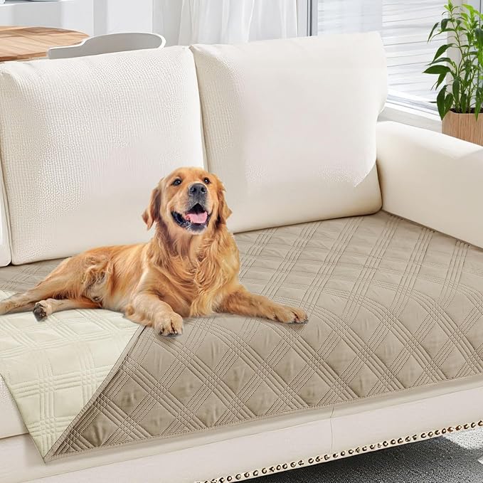hyha Waterproof Dog Blanket, Reversible Pet Bed Blanket, Soft Sofa Couch Cover by hyha