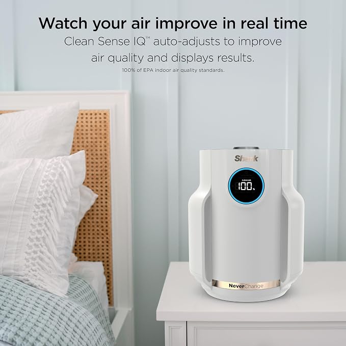Shark Air Purifier for Home, NeverChange Compact Pro, for Bedroom, Home Office - Image 5