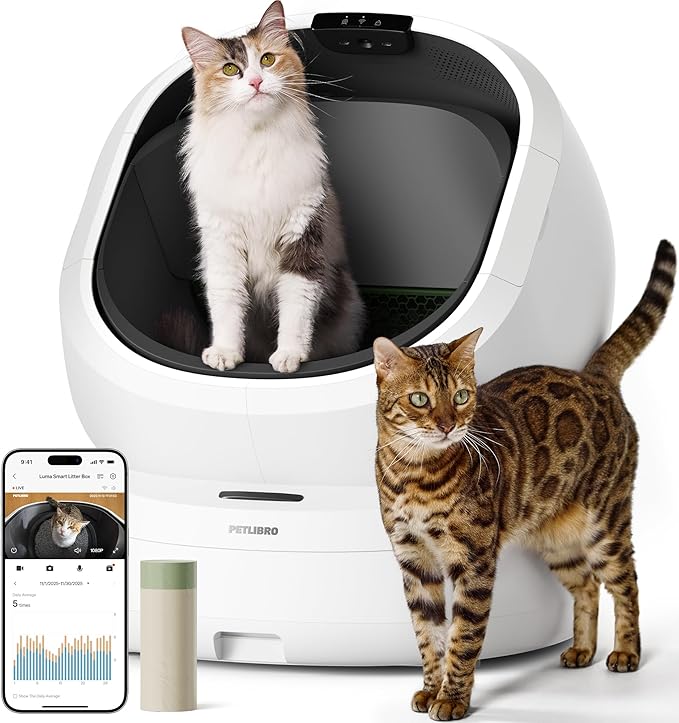 PETLIBRO Luma Automatic Cat Litter Box AI-Camera Waste Analysis, Auto by PETLIBRO