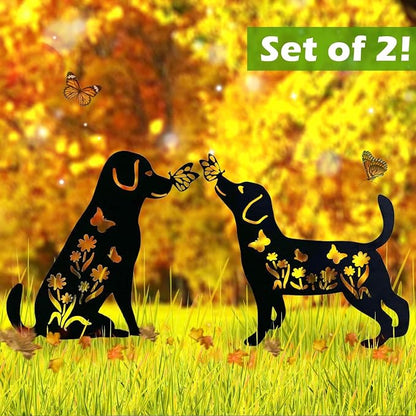 2 Pack Metal Dog Garden Decor for Outside - Image 4
