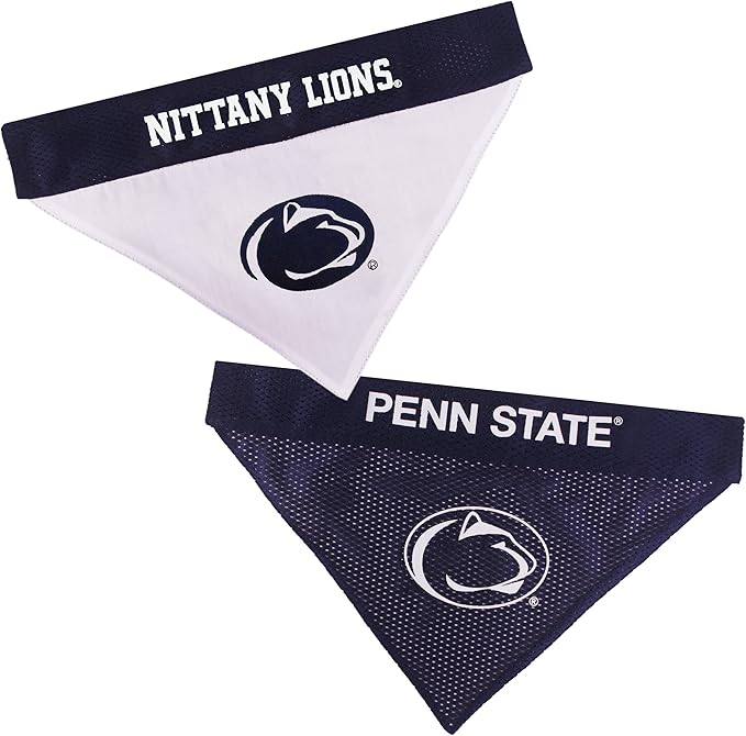 Pets First Collegiate Pet Accessories, Reversible Bandana, Penn State Nittany by PETSFIRST