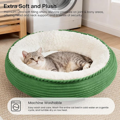 Love's cabin Round Donut Cat and Dog Cushion Bed, 20in Pet Bed - Image 7