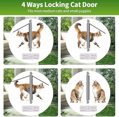 Aluminum Frame Cat Door for Window - Image 6