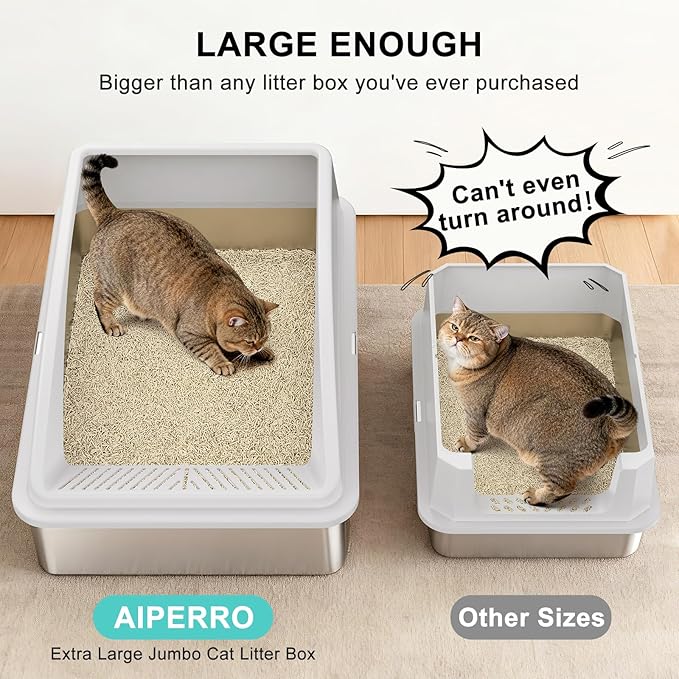 Stainless Steel Litter Box Extra Large - Image 2