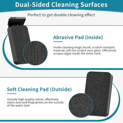 hygger Aquarium Magnet Glass Cleaner, Magnetic Fish Tank Cleaner - Image 3