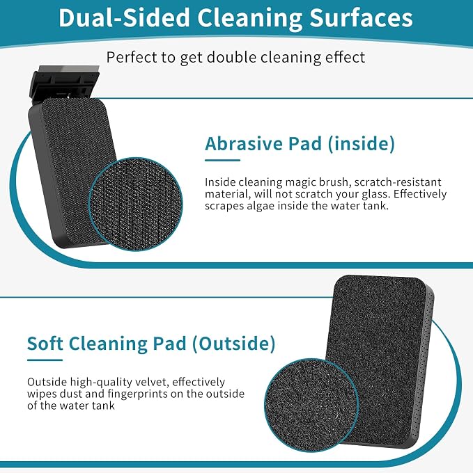 Hygger Aquarium Magnet Glass Cleaner, Magnetic Fish Tank Cleaner - Image 3