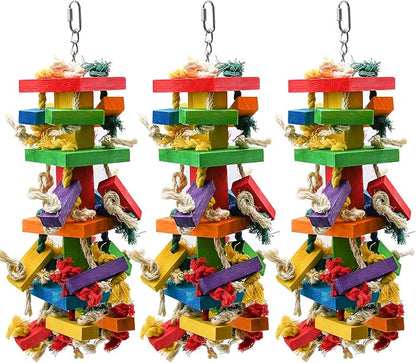 RUBY.Q 3 Pack Large Parrot Toy, 20in Bird Parrot Toy, African Grey and a by RUBY.Q