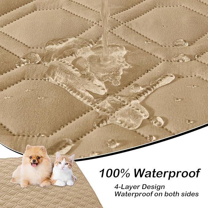 hyha Waterproof Dog Bed Blanket, Soft Pet Blankets, Waterproof Couch Cover - Image 2