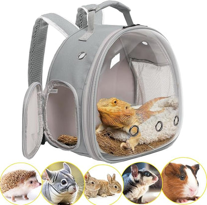Guinea Pig Backpack Carrier, Reptile Outdoor Used, Bearded Dragon Carrier by WEVONIGU