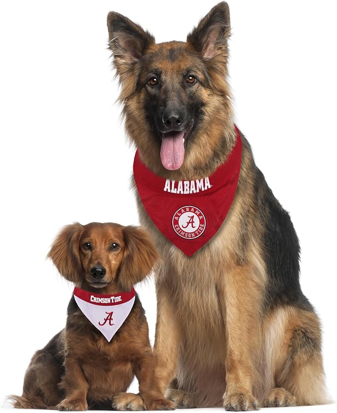 Pets First Collegiate Pet Accessories, Reversible Bandana, Alabama Crimson Tide - Image 4