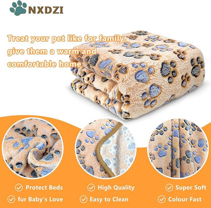 Dog Blankets for Large Dogs, Soft Fluffy Flannel Pet Blanket Mat Cover for Bed - Image 2