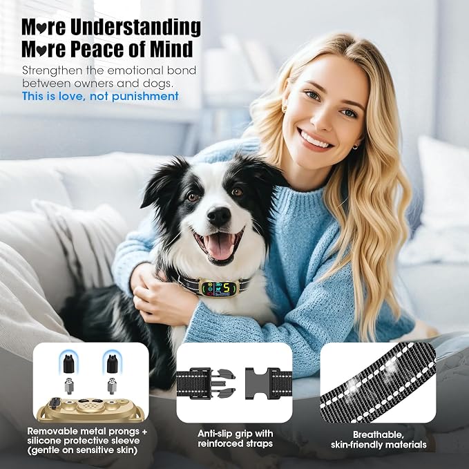 Smart AI Bark Collar for Large Medium Small Dogs, Anti Barking Device - Image 7
