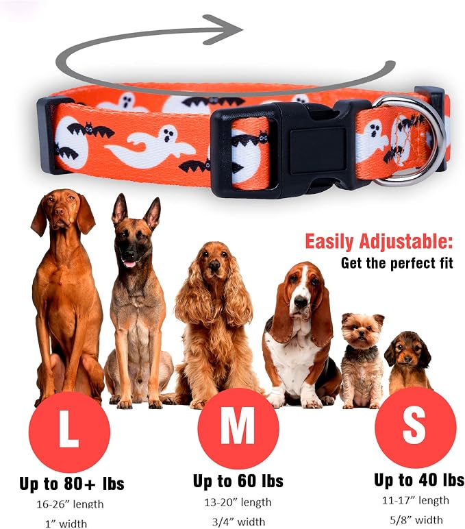 Native Pup Halloween Dog Collar- Spooky Fall Themed Horror Costume Collars- - Image 3