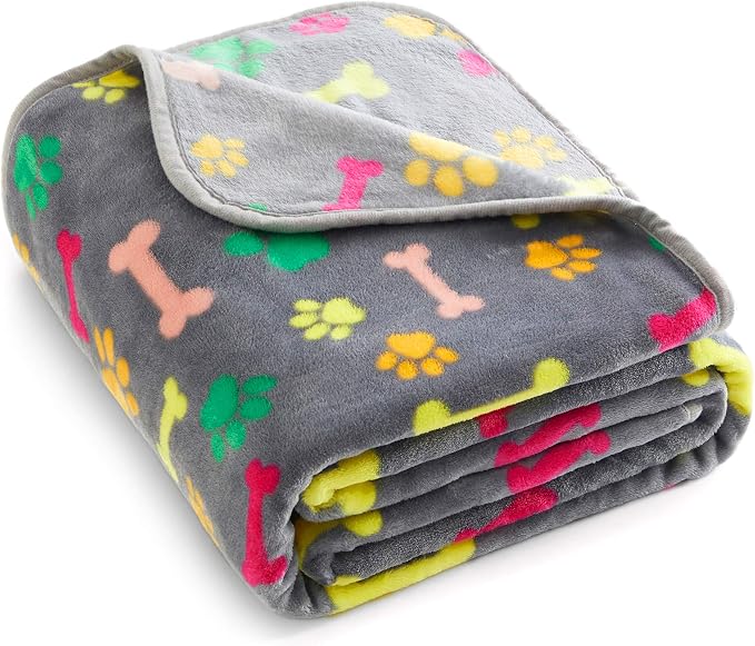 Allisandro Luxurious Dog Blanket, 350 GSM Super Fuzzy Microplush Fleece Pet by ALLISANDRO