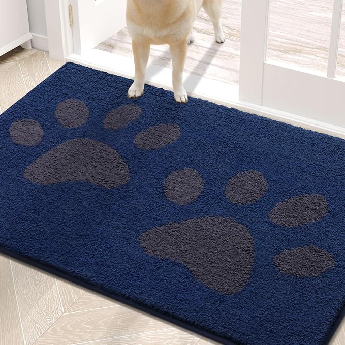 Buganda Dog Door Mat for Muddy Paws, Absorbent Dirt Trapper Washable Indoor by Buganda