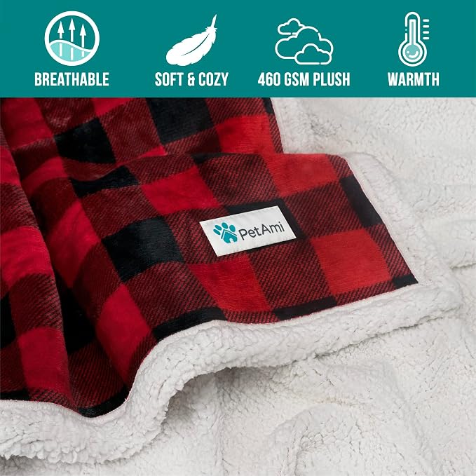 PetAmi Dog Blanket for Medium Large Dogs, Pet Bed Blanket Cat Puppy Kitten - Image 8